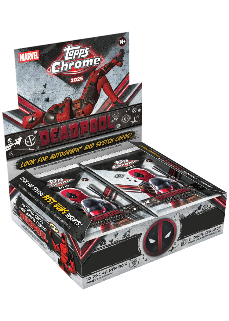 2025 Topps Chrome Marvel Deadpool Hobby Box
